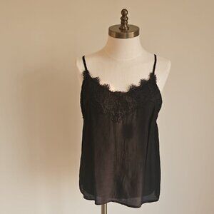 Abercrombie & Fitch Black Lace Detail Top